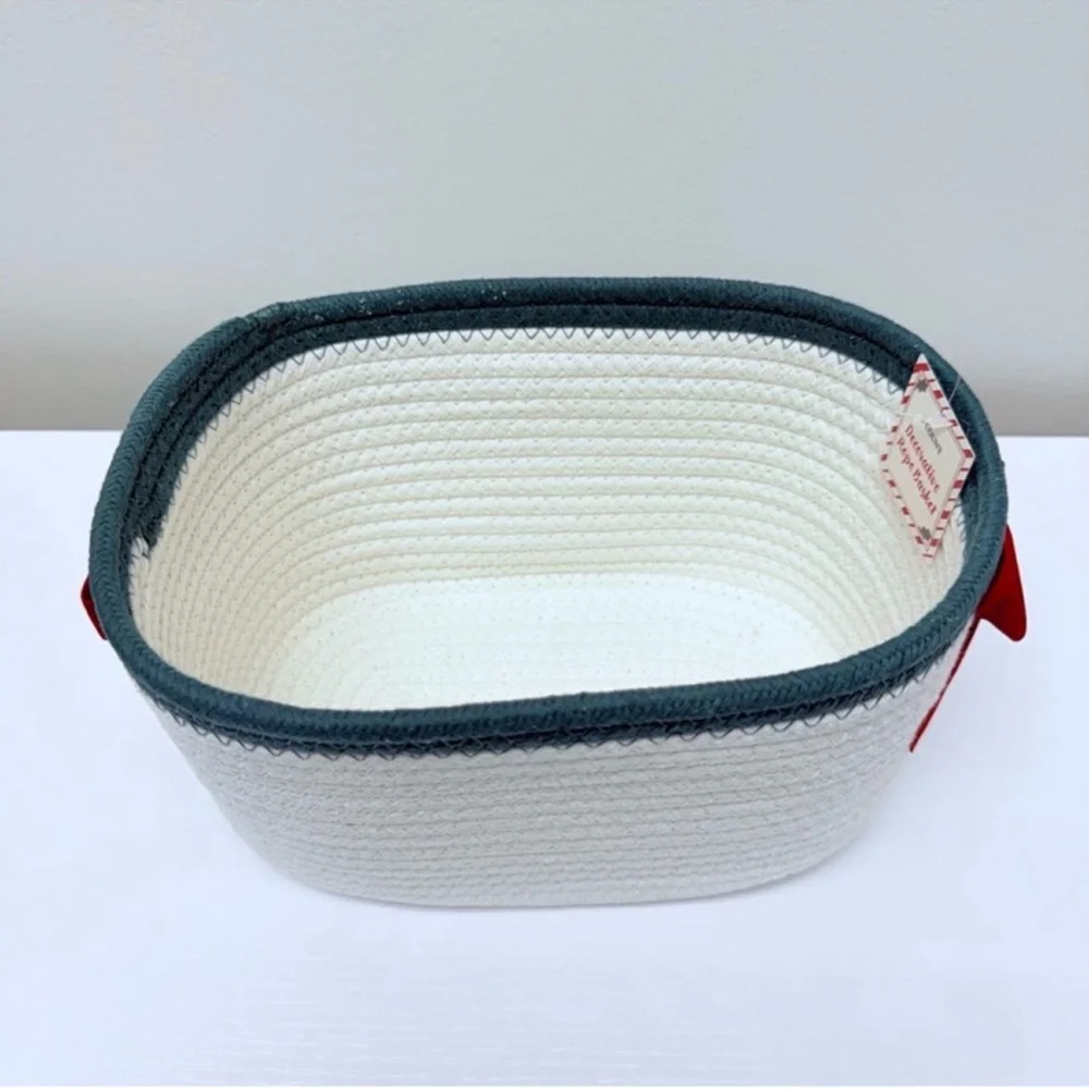 NEW Target Bullseye Playground Decorative Holiday Rope Basket